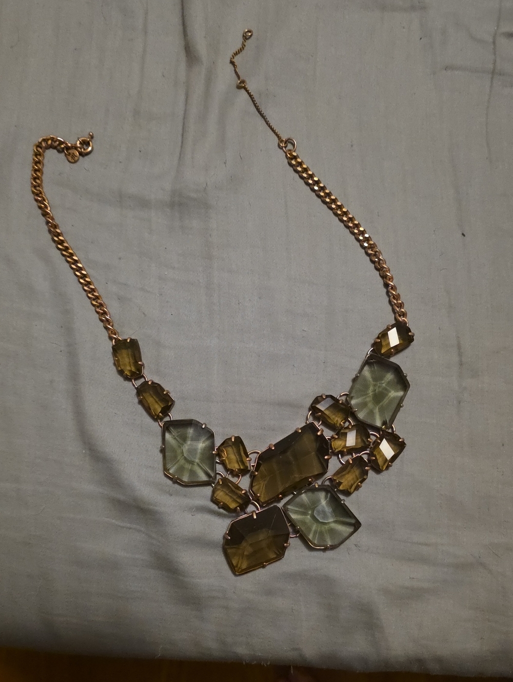 Madewell Jewel Box Crystal Cluster Statement Necklace